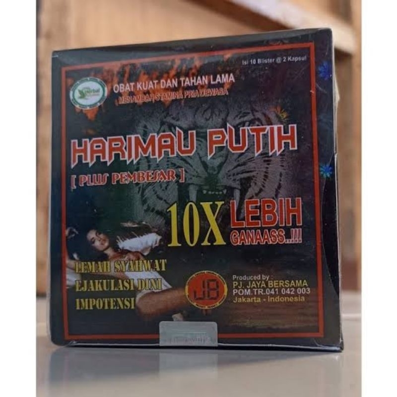 Harimau Putih 10X Kapsul Obat Kuat Pria Dewasa