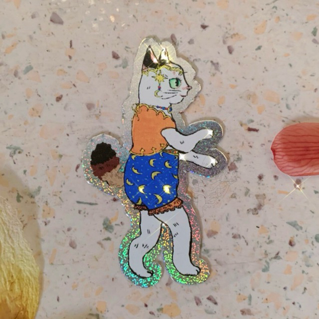 

Sticker Flake Hologram : Daphne The Star Queen • vinyl UV print