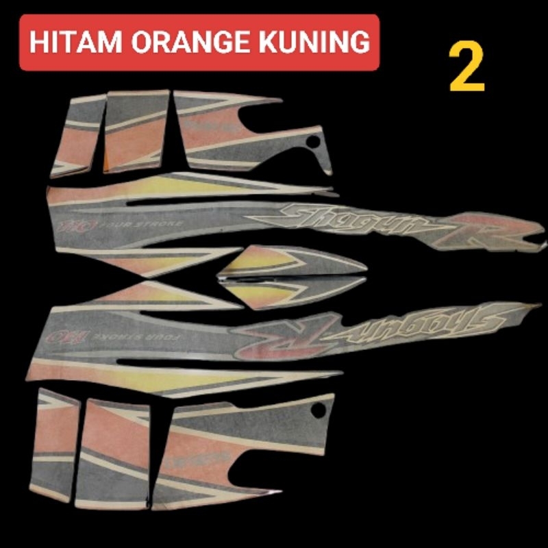 STRIPING STIKER STICKER SUZUKI NEW SHOGUN R 110 KWALITAS ORI ORIGINAL