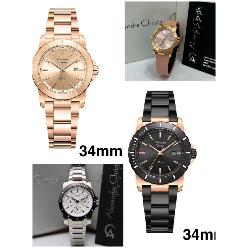 Alexandre Christie AC6141 BF Jam Tangan Wanita Original RANTAI AC 6141BF