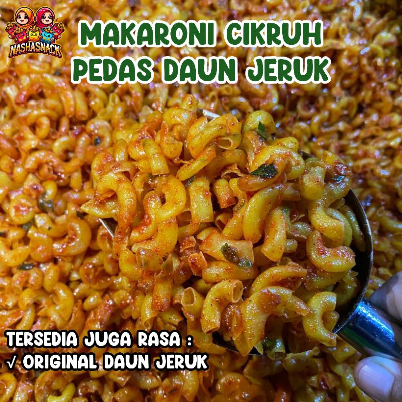 

Makaroni Cikruh Kriuk Pedas Daun Jeruk 500gr