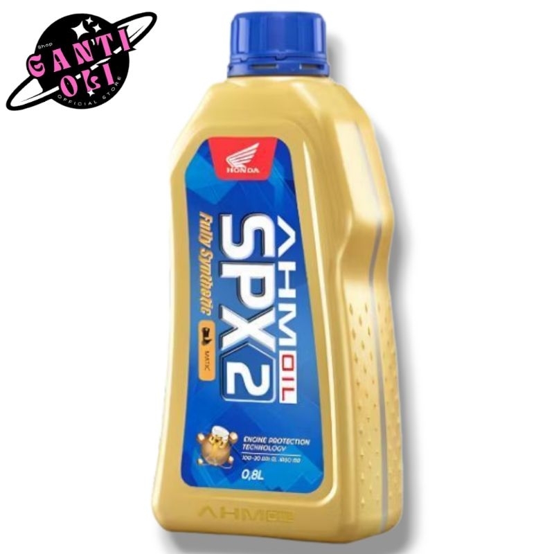 Oli Motor SPX2 AHM Matic 0,8L 800ml ID Barcode Kemasan Baru