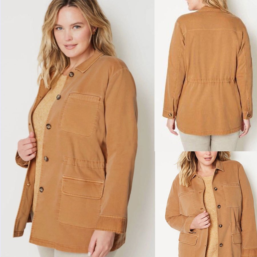 COAT ANORAK WANITA JL113 DYED ANORAK TANGERINES