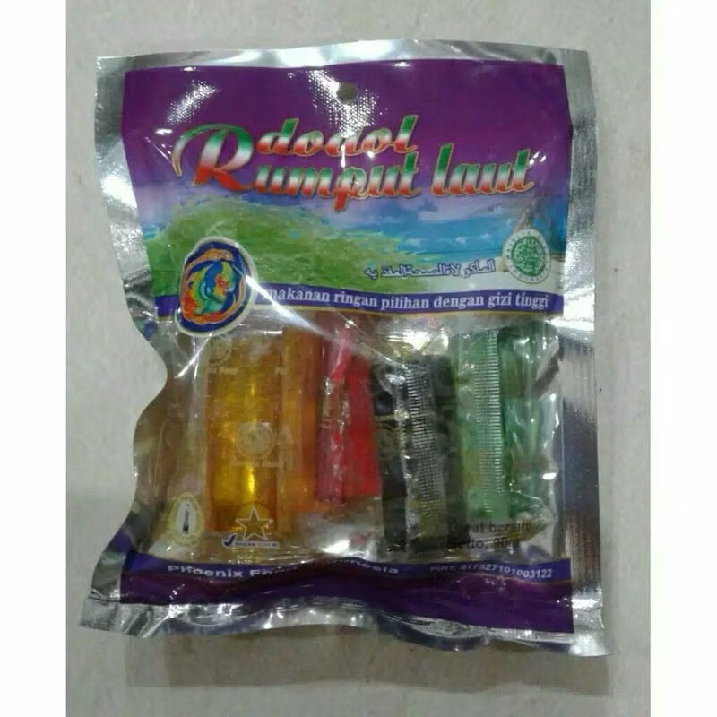

Kinjo Jelly Dodol & Manisan Rumput Laut Khas Lombok / Kinjo Jelly / Dodol Rumput Laut Phoenix Food 90G