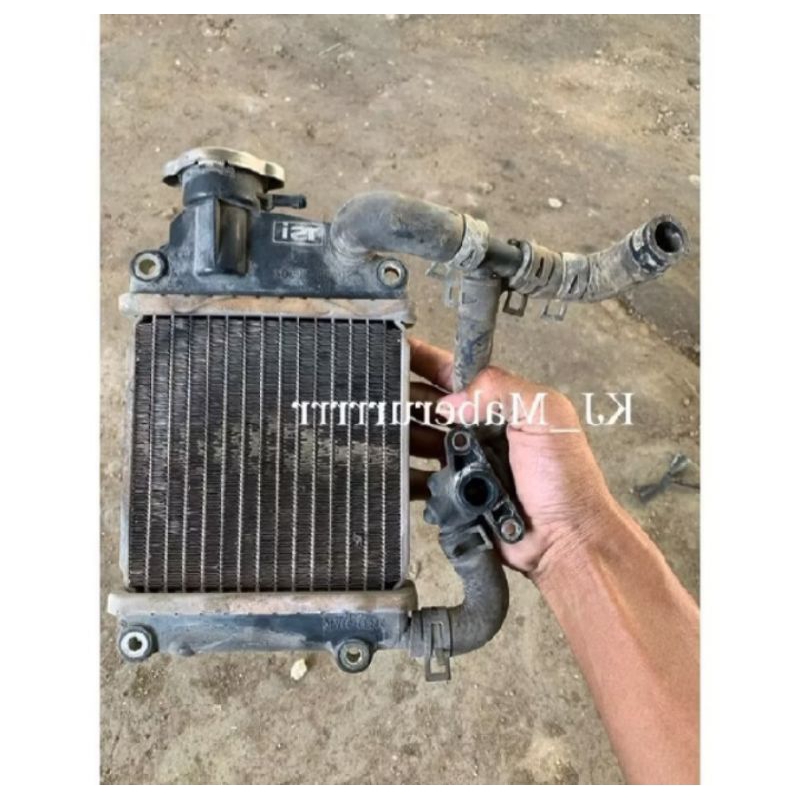 radiator set thermostat honda vario 110 karbu original copotan