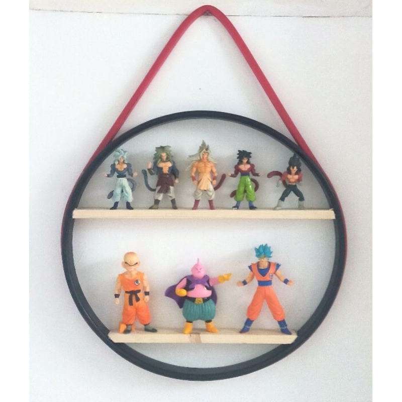 Rak Pajangan Action Figure Bulat Gantung Home Made Plus Action Figure