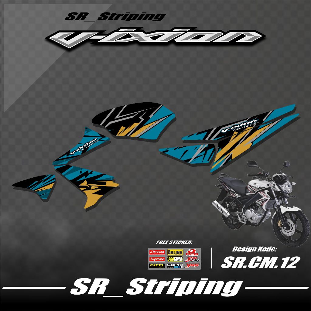 Striping Vixion Old / Variasi Vixion Lama / Vixion Old / Stiker Vixion Old / Striping Motor Vixion L
