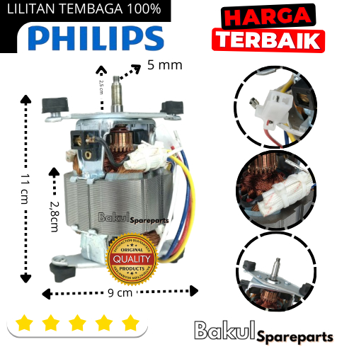 Dinamo Blender Philip HR- 2061/2071/Mesin(motor)Blender