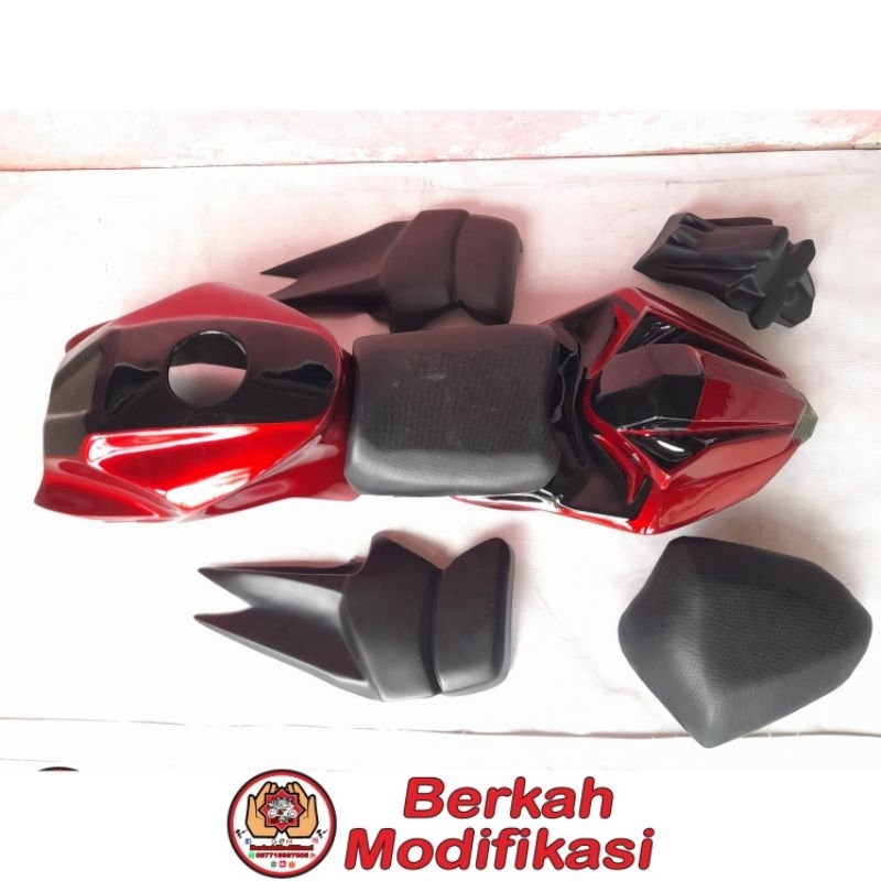 Cover Kondom Tangki Body Belakang Model Ninja 250FI PNP Yamaha Byson Karbu 2010-2014