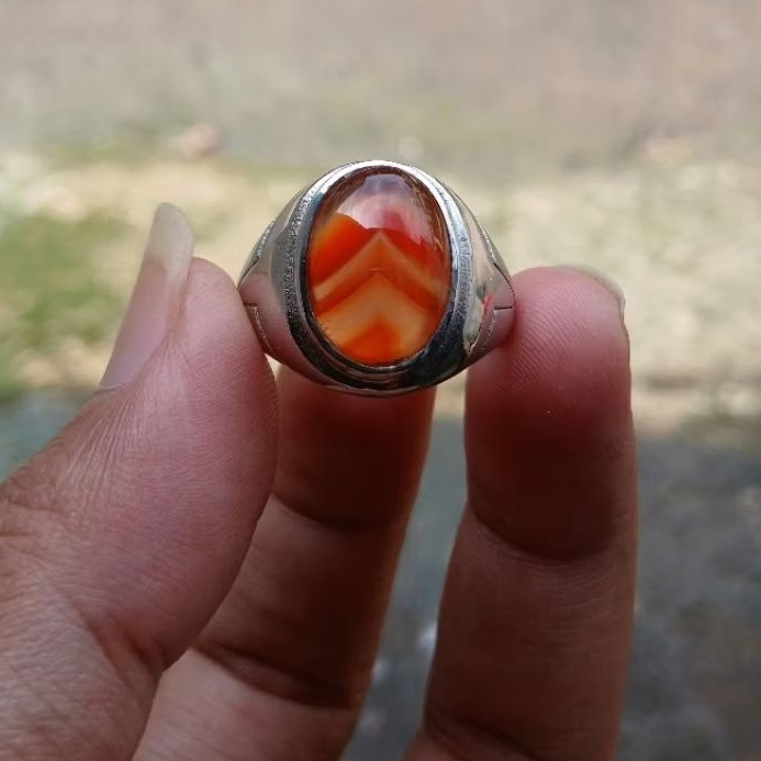 cincin batu akik junjung derajat natural