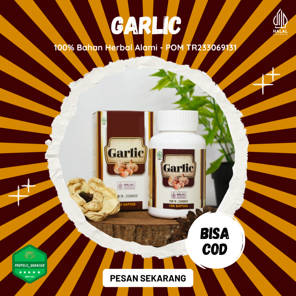 GARLIC Black Garlic 100% Asli - Obat Herbal Atasi Darah Tinggi, Kolesterol Tinggi, Diabetes, Stroke