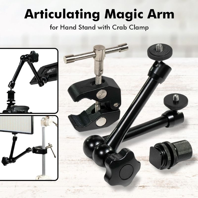 Andoer JT10002 Articulating Magic Arm Long for Hand Stand with Crab Clamp