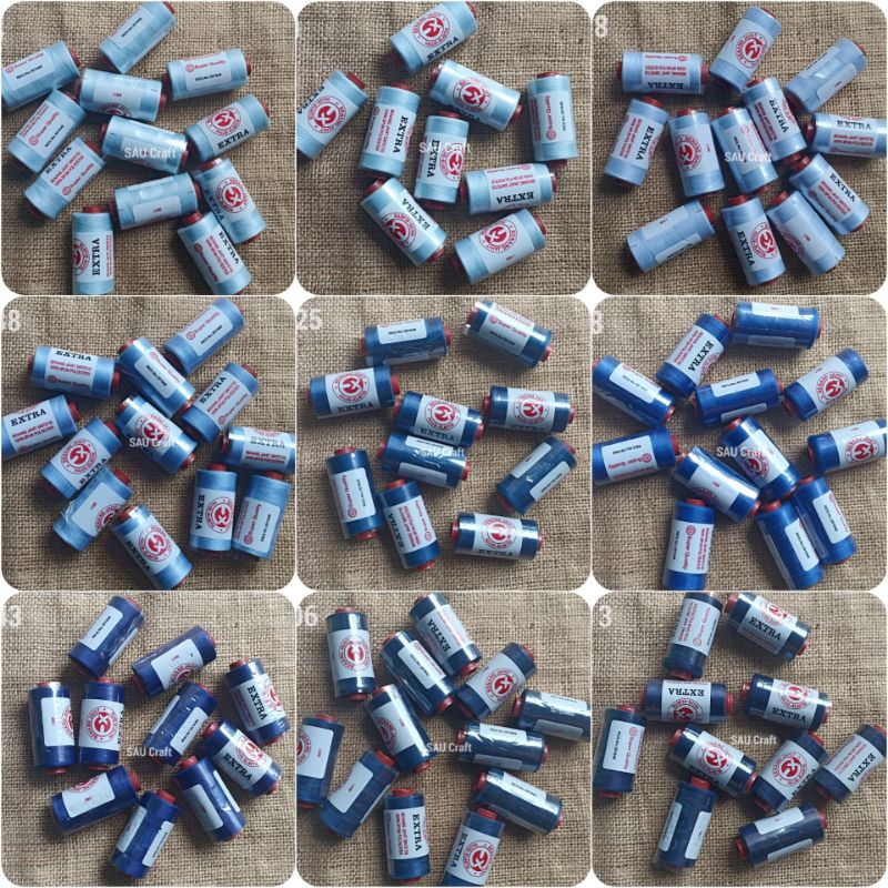 Benang Jahit Extra | Benang Extra 500 Yard | Varian Warna Biru |