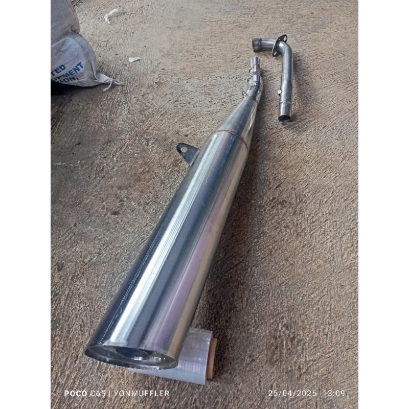 knalpot model standart racing honda bebek