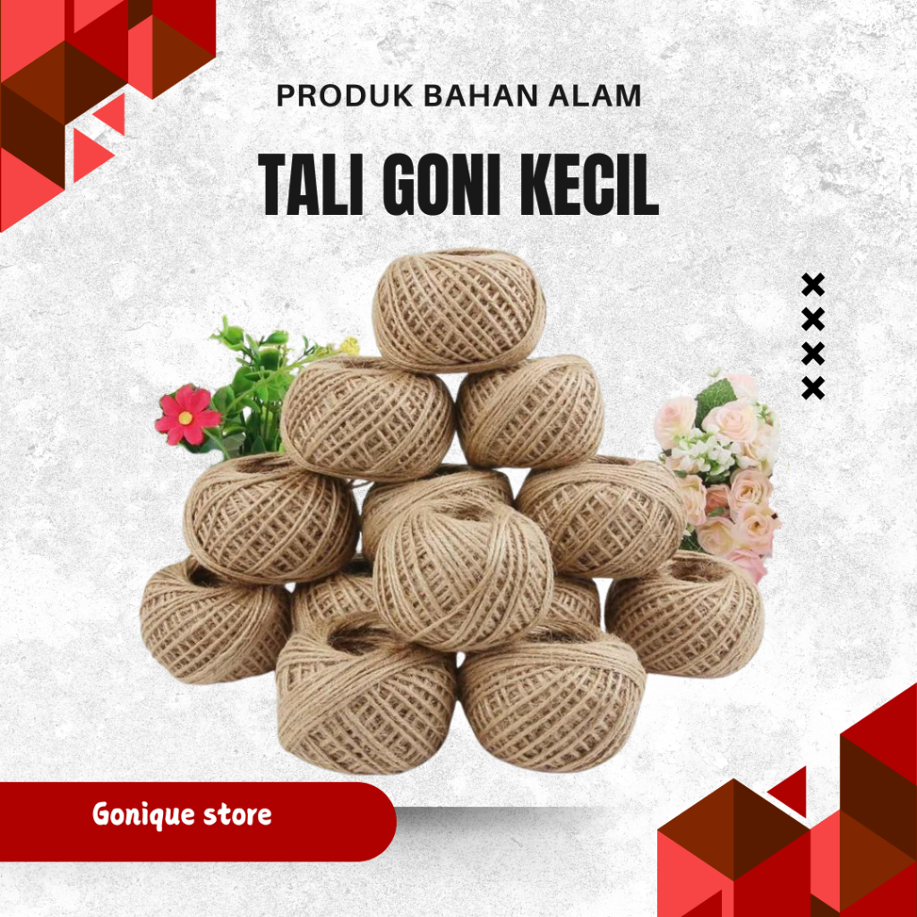 

Tali Goni Tali rami tali kerajinan tangan tali dekorasi ukuran 1ply/2ply/3ply panjang 50 meter tali goni 1 ply / 2 ply / 3ply tali undangan tali hampers tali hangtag