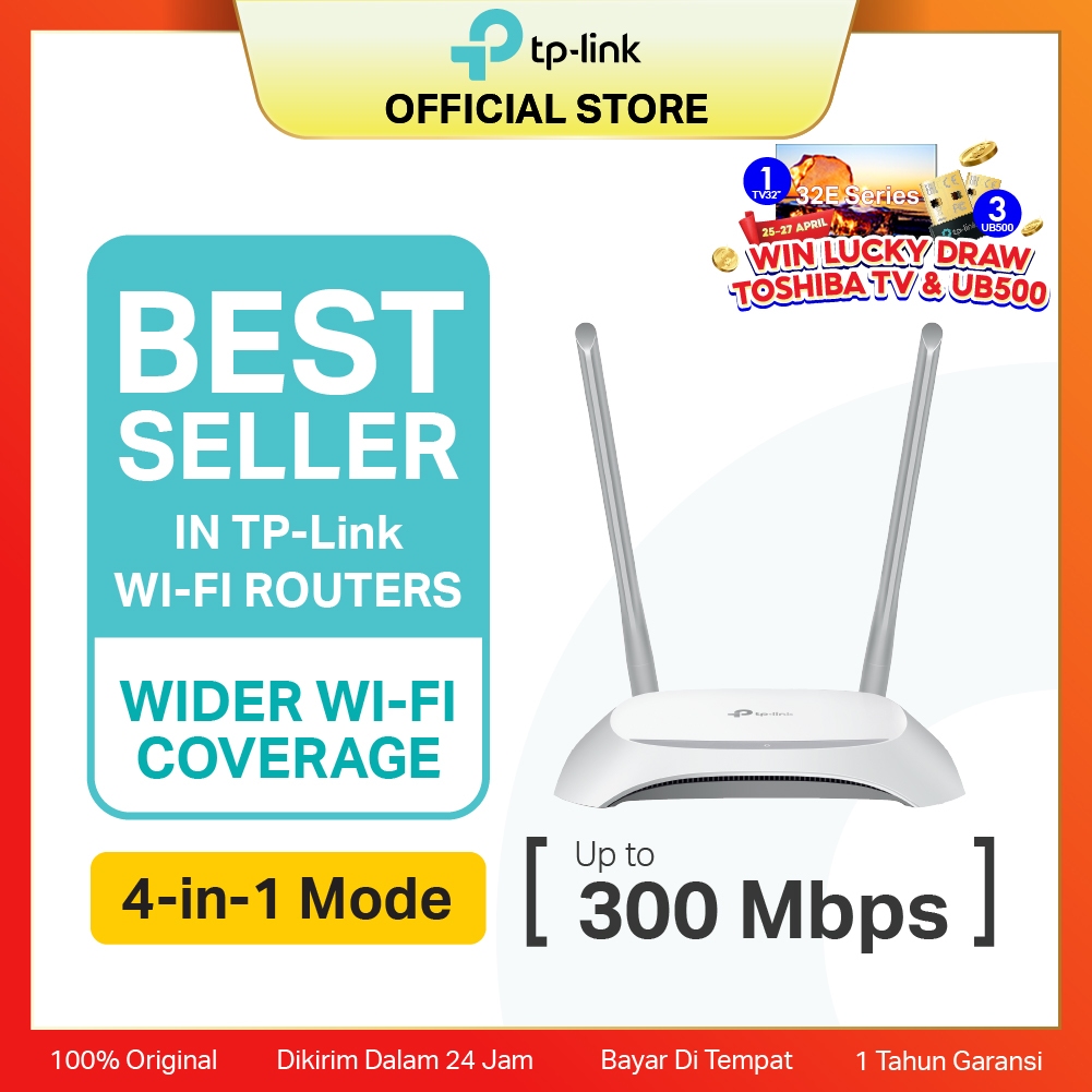 TP-Link TL-WR840N | 300Mbps WiFi N Router I IPv6 IPTV | Router | Access Point | Extender | WPA3