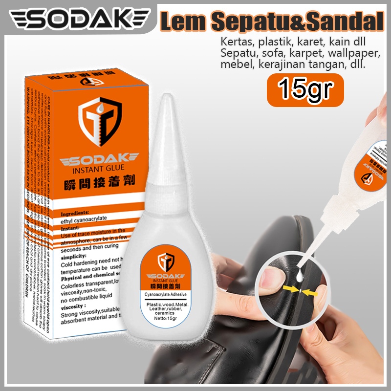 

SODAK Lem Korea Original / lem sepatu&sandal Super Kuat / Lem Cair Super Glue Serbaguna 007