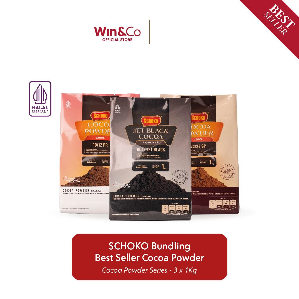 

SCHOKO Bundling Best Seller Cocoa Powder - 3x 1kg
