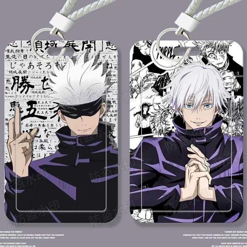 ID Card Holder Name Tag Gojo Satoru Anime Jujutsu Kaisen