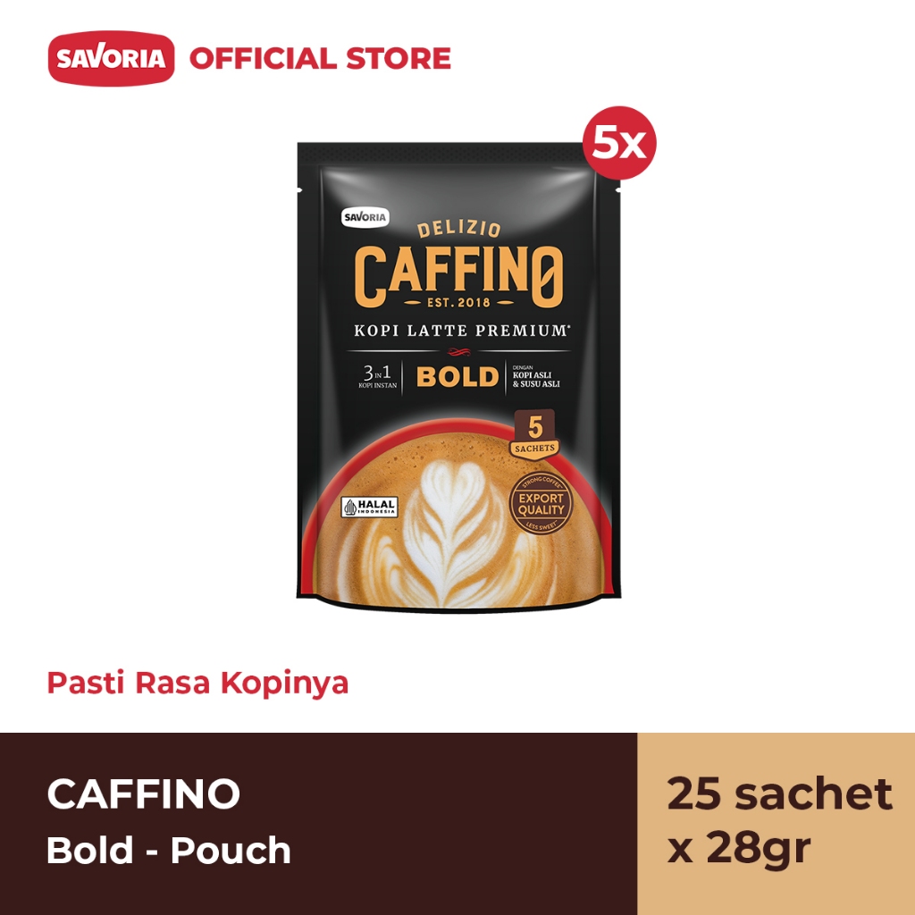 

Caffino Bold Pouch - Bubuk Kopi Instan 25 Sachet x 28g