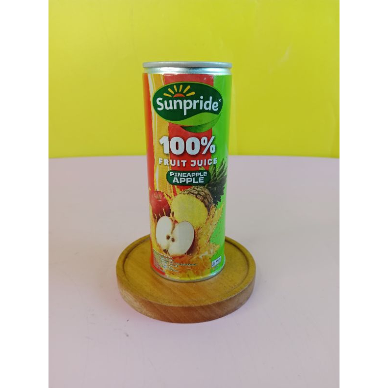

Amanta Segar | Jus Buah Nanas/Apel Kaleng Sunpride 220ml - 100% Fruit Juice Pineapple/Apple No Added Sugar Ready To Drink (RTD)
