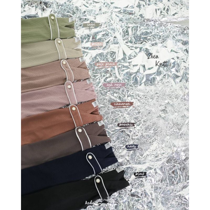 Zhea Knit & French Khimar by Azda Hijab