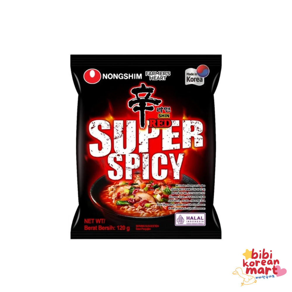 

bibi korean mart - nongshim shin red super spicy korean ramen