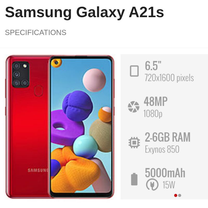 SAMSUNG A21S 3/32 SECOND NORMAL BERGARANSI BERKUALITAS HARGA TERJANGKAU