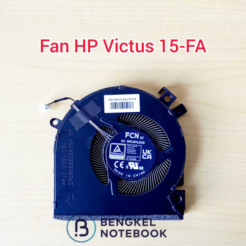 Fan HP Victus 15-FA 15-FB 15-FA0031DX 15-FB0028NR 15-FA0022TX TPN-Q279 N17902-001 DFS5K22B056737 FPJ