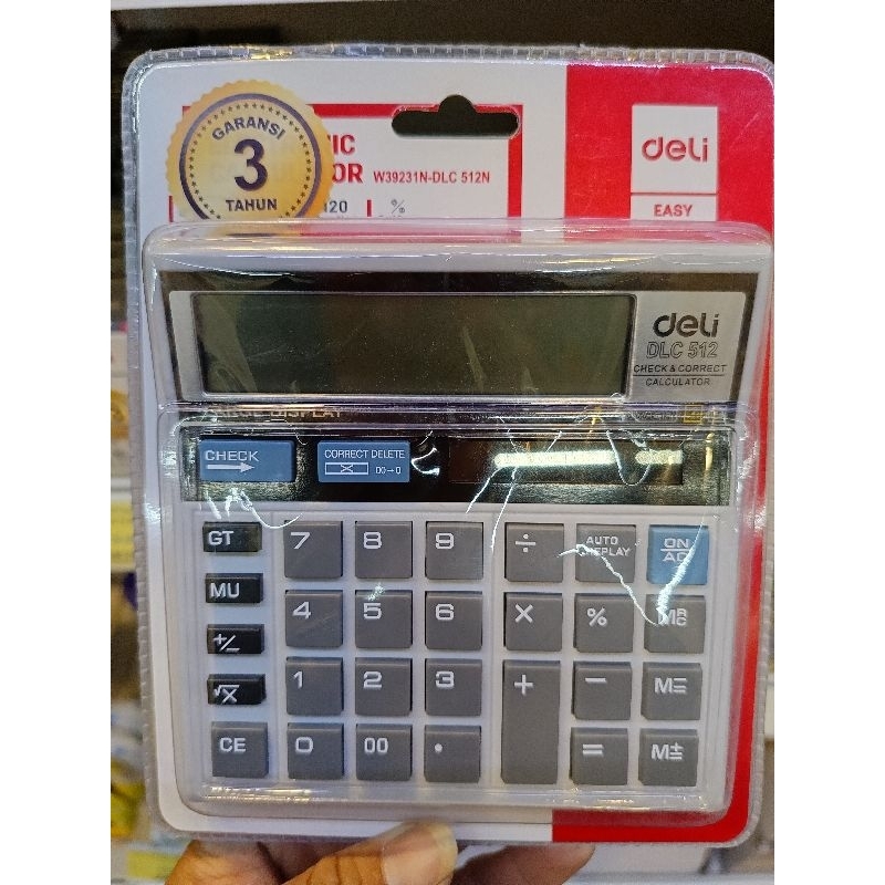 

Deli Kalkulator Kode DLC 512 (Grey)