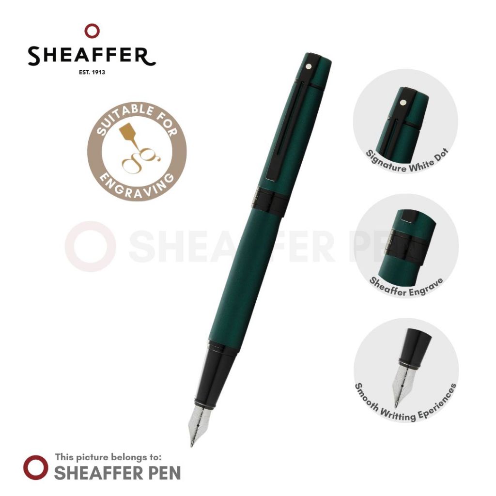 

Sheaffer® 300 Matte Green Lacquer Fountain Pen