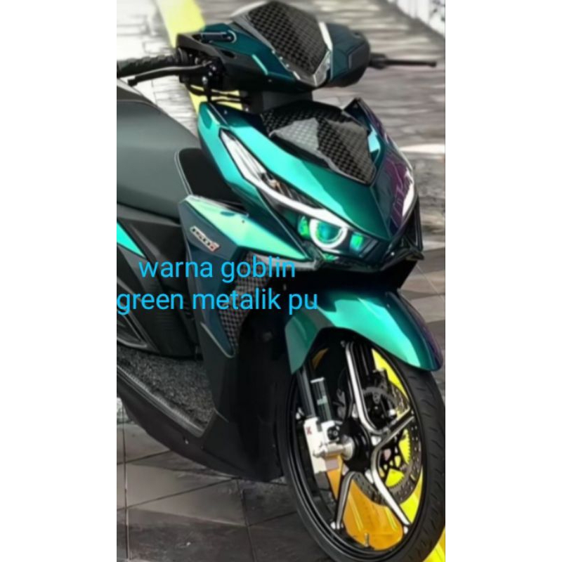 cat pu bc goblin green metalik cat motor mobil cat custom