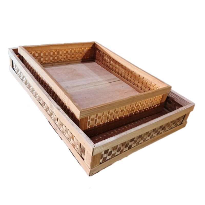 Kotak tumpeng - box tumpeng bambu - nampan sajian