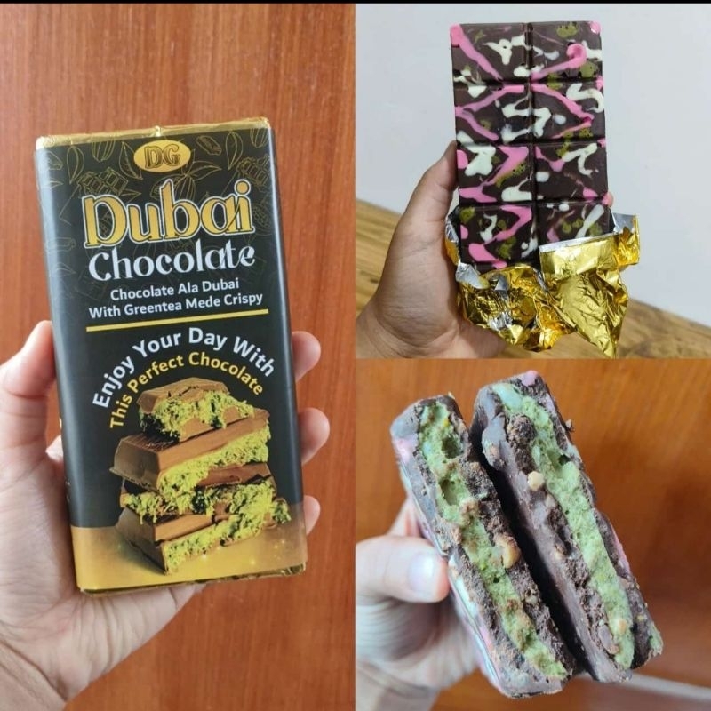 

COKLAT DUBAI WITH GREENTEA MEDE CRISPY 280gr
