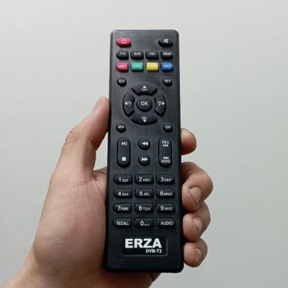 Remot Remote Set Top Box STB DVB-T2 Digital TV Tanpa Setting Erza Genesis
