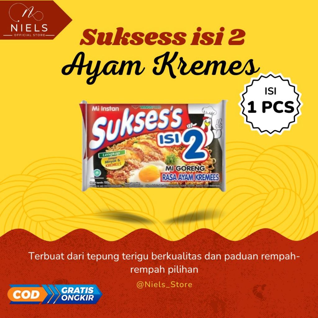 

NIELS - Sukses's isi 2 Ayam Kremes 1 pcs
