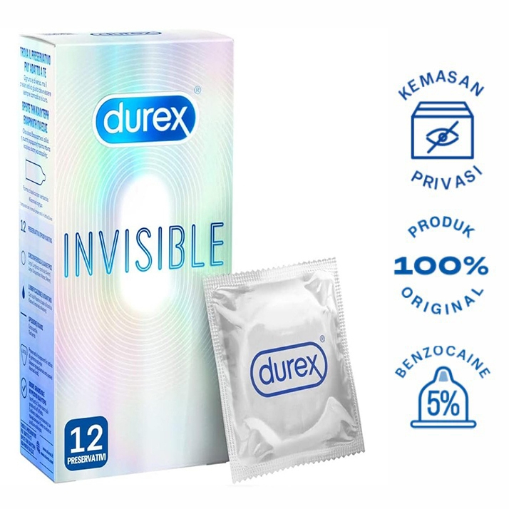Durex Extra Tipis Pria Durex Condoms Invisible 10s
