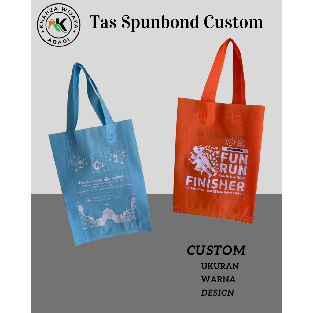 

tas sablon custom uk 25 x 35 / tas spunbond sablon / tas sablon / tas souvenir