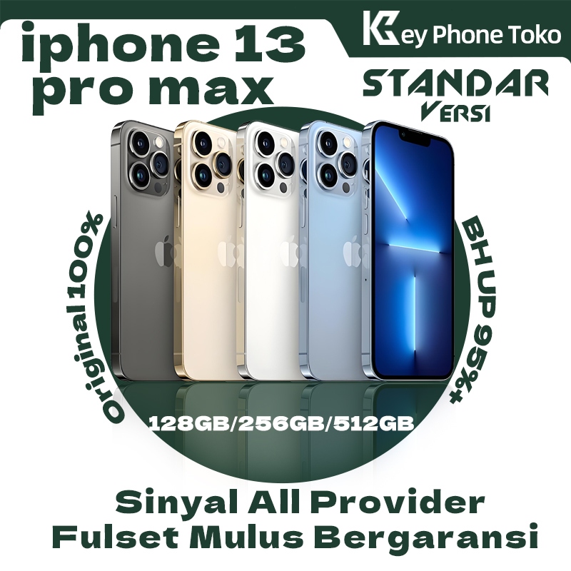 iPhone 13 Pro Max 128GB 256GB Tangan kedua100%ORI LCD MULUS NORMAL FULSET Garansi 3 bln.