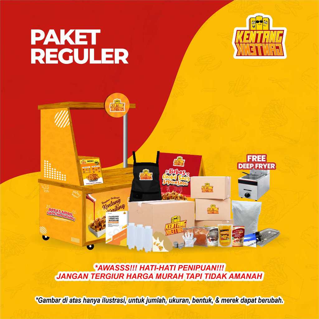 

Paket Usaha Makanan French Fries - Paket Reguler