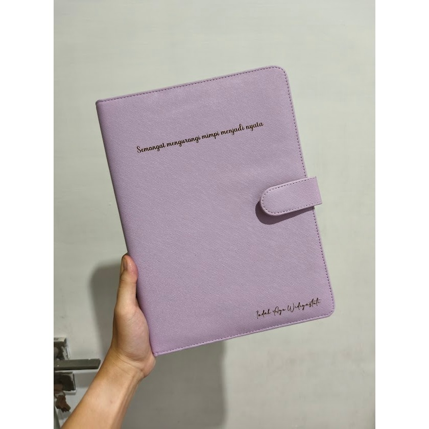 Notebook Binder B5 Bisa Custom Nama/ Logo | Binder Kulit B5 bisa Custom Nama/ Logo | Binder Agenda K