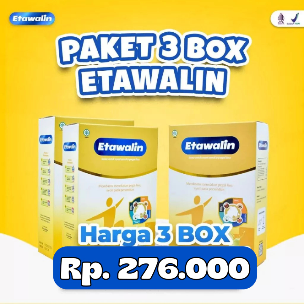 

Etawalin Original Susu Untuk Nyeri Sendi dan Pegal Linu 3 Box