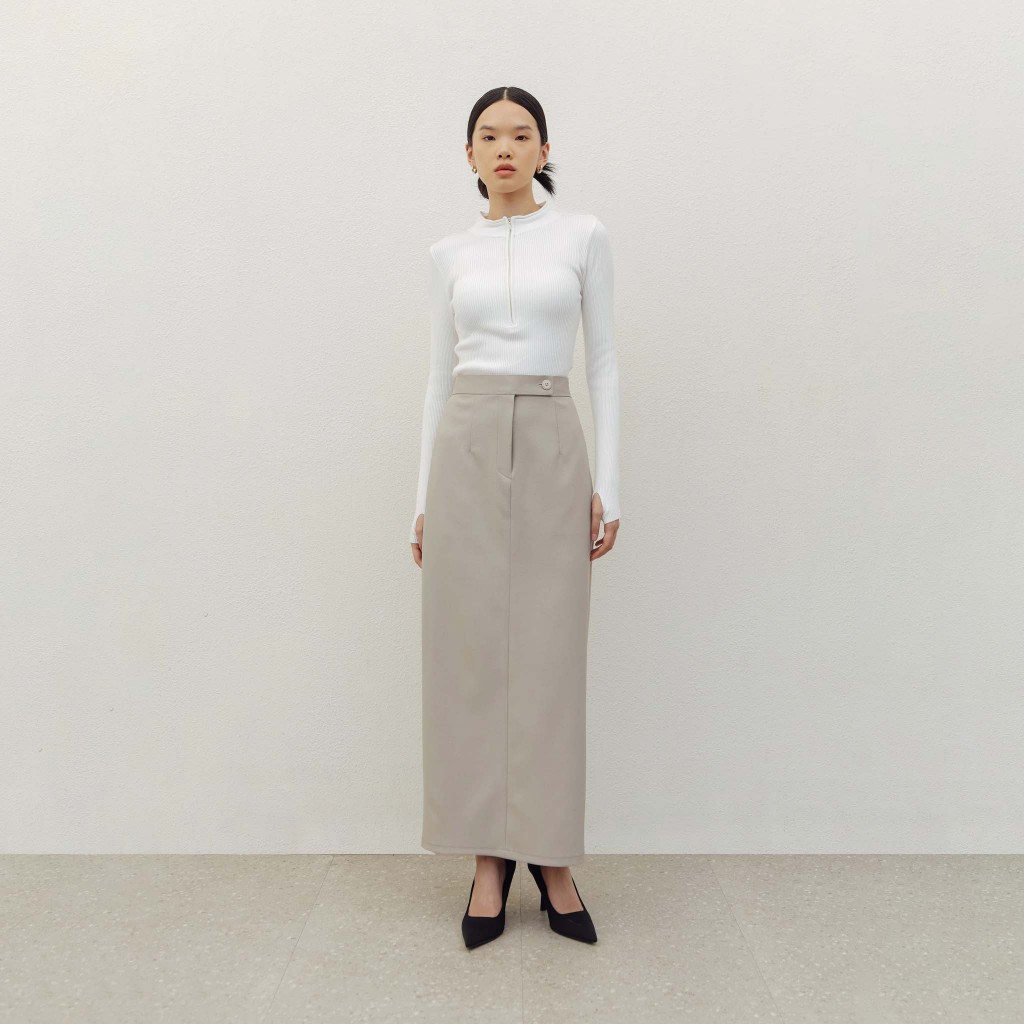 BLZR.ID ROK PANJANG WANITA JI LIGHT BEIGE