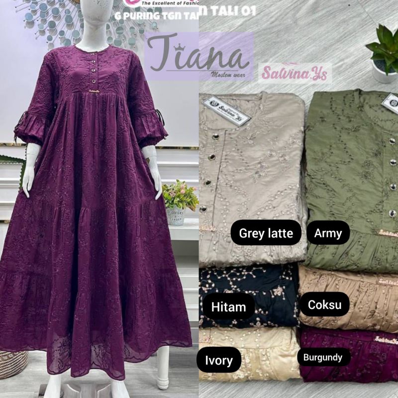 gamis salvina katun Tancel bordir mewah