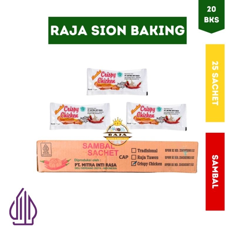 

Saus Sambal Crispy Chicken Sachet Isi 25 Sachet x 20 BKS ( DUS )