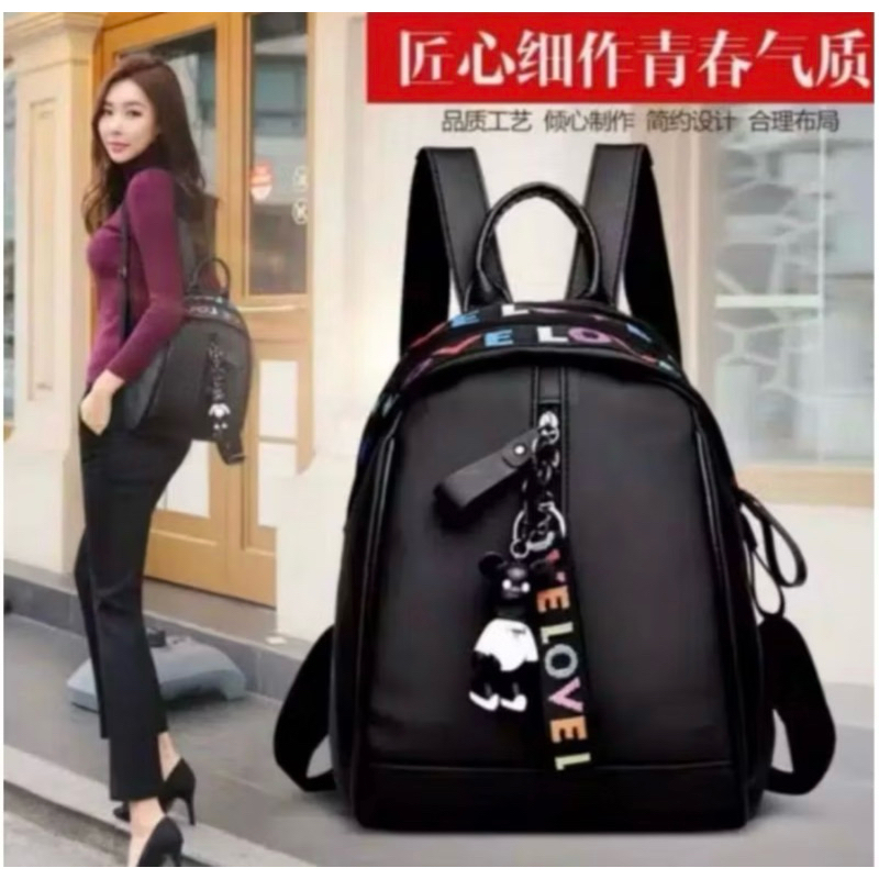 Ts Ransel Wanita Hitam Love