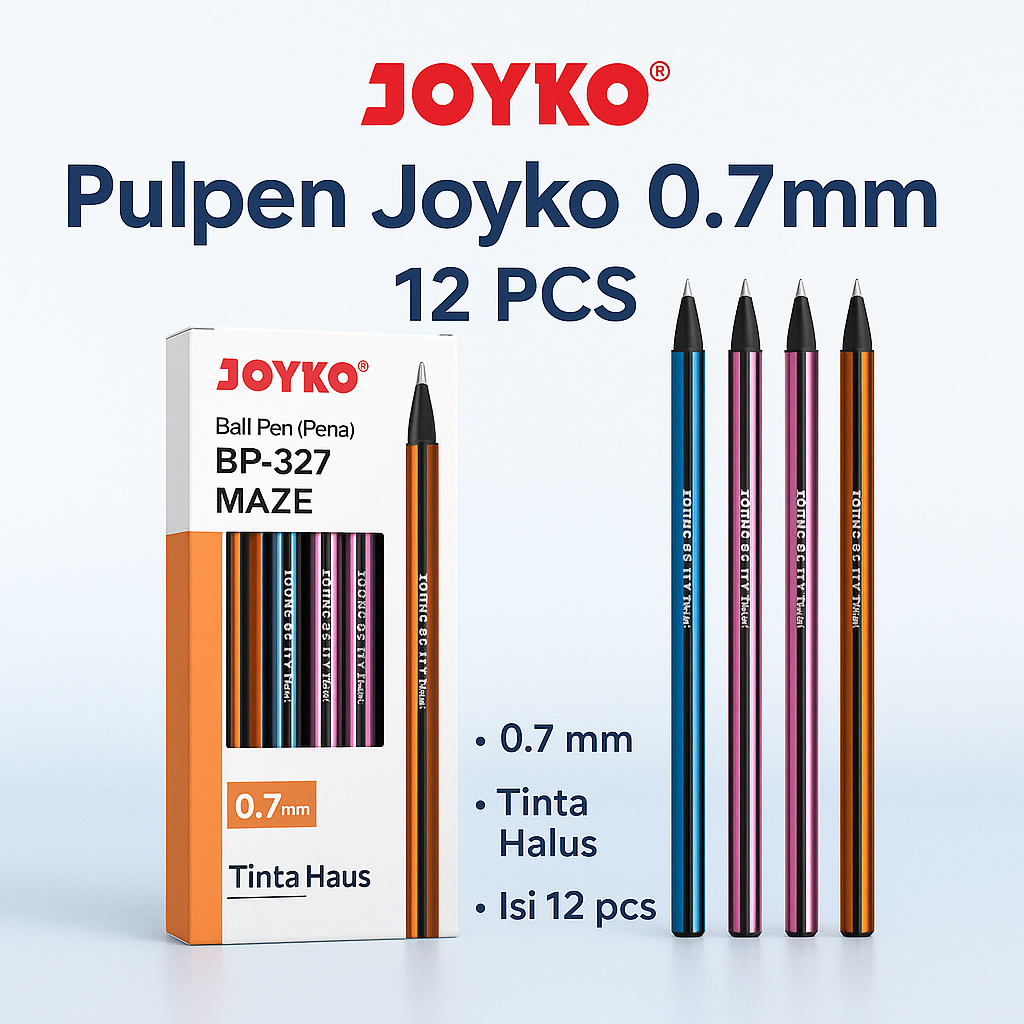 

Pulpen Joyko Isi 12 Pcs 0.7mm Bolpen Pena Pen Alat Tulis Gel Tebal