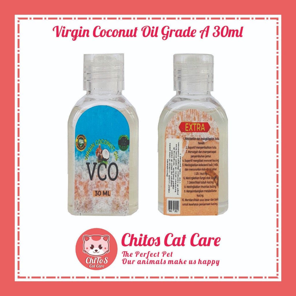VCO VIRGIN COCONUT OIL PREMIUM VCO COLD PRESSED GRADE A 30ML
