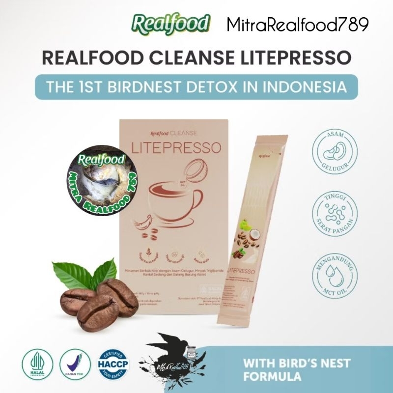 

Realfood Cleanse Litepresso MCT Coffee Sarang Burung Walet | Minuman Kopi