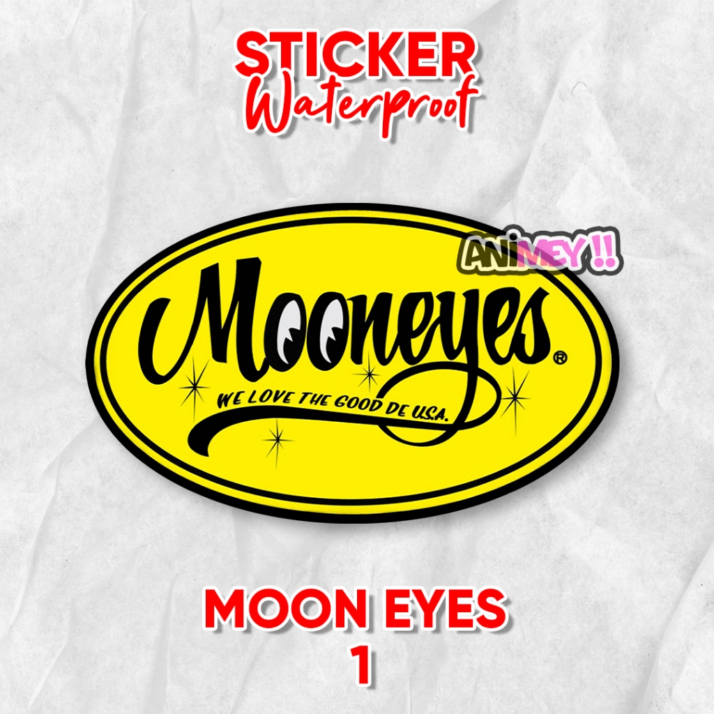 

Stiker Moon Eyes Logo / Sticker Moon Eyes Waterproof